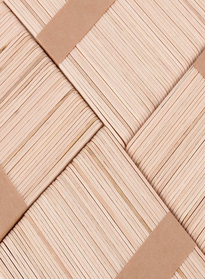 HAKZEON 2000 PCS 4.5 Inch Wooden Craft Sticks, Ice Cream Sticks, Natural Wood Popsicle Craft Stick for Crafts Wood Stick for Making Craft, DIY Art Projects, Mixing, Stirring Paint - Image 3