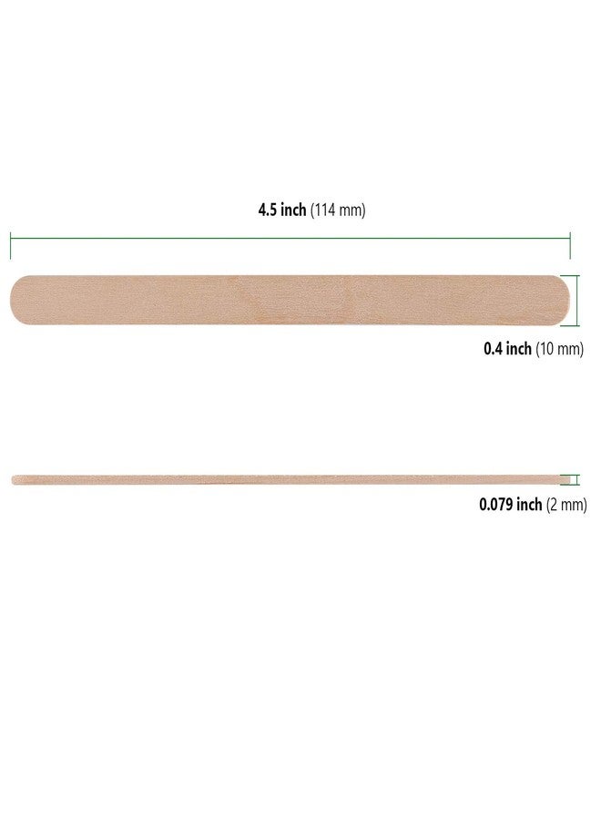 HAKZEON 2000 PCS 4.5 Inch Wooden Craft Sticks, Ice Cream Sticks, Natural Wood Popsicle Craft Stick for Crafts Wood Stick for Making Craft, DIY Art Projects, Mixing, Stirring Paint - Image 2