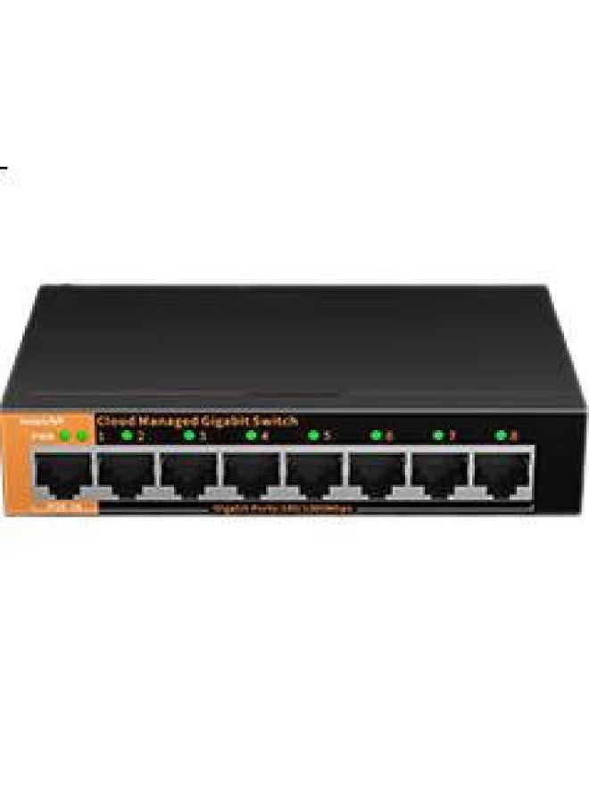keepLiNK مفتاح كيبلينك Kp-9000 جيجابت 8 منافذ، إدارة سحابية ومراقبة، موزع كابل شبكة، هيكل معدني - Image 2