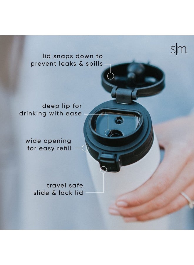 Simple Modern Simple Modern Insulated Thermos Travel Coffee Mug with Snap Flip Lid | Leakproof Reusable Stainless Steel Tumbler Cup | Gifts for Women Men Him Her | Kona Collection | 16oz | Almond Birch - Image 3