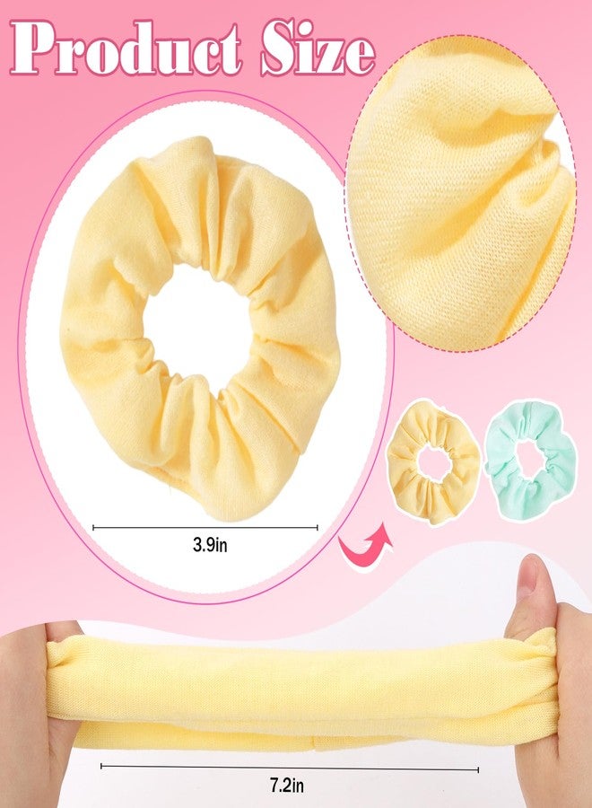 YISSION Pastel Color Hair Scrunchies, 12 Pack Soft Elastic Hair Ties for Women and Girls, No Damage Ponytail Holders for Daily Wear, Gym, Parties & Gifts - Image 2