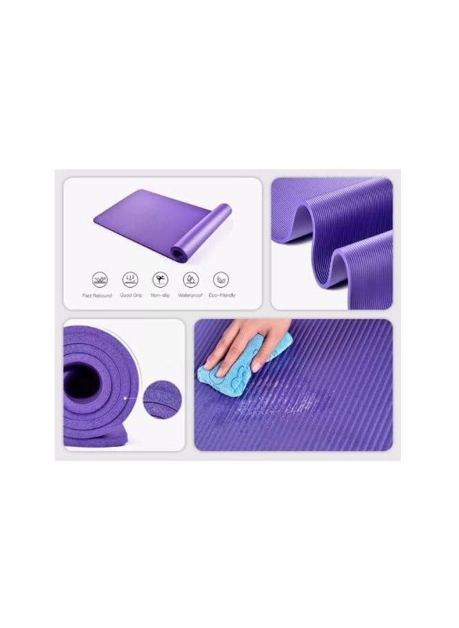 SportQ 10mm Thick Non-Slip Yoga Mat with Attached Strap, Latest Quality Practice, Pilates, Yoga and Many Other Home Exercises - pzsku/ZB2EF73D128A12DA97DA4Z/45/_/1710595925/e231778d-95f5-4f47-a82f-50246d06b88b