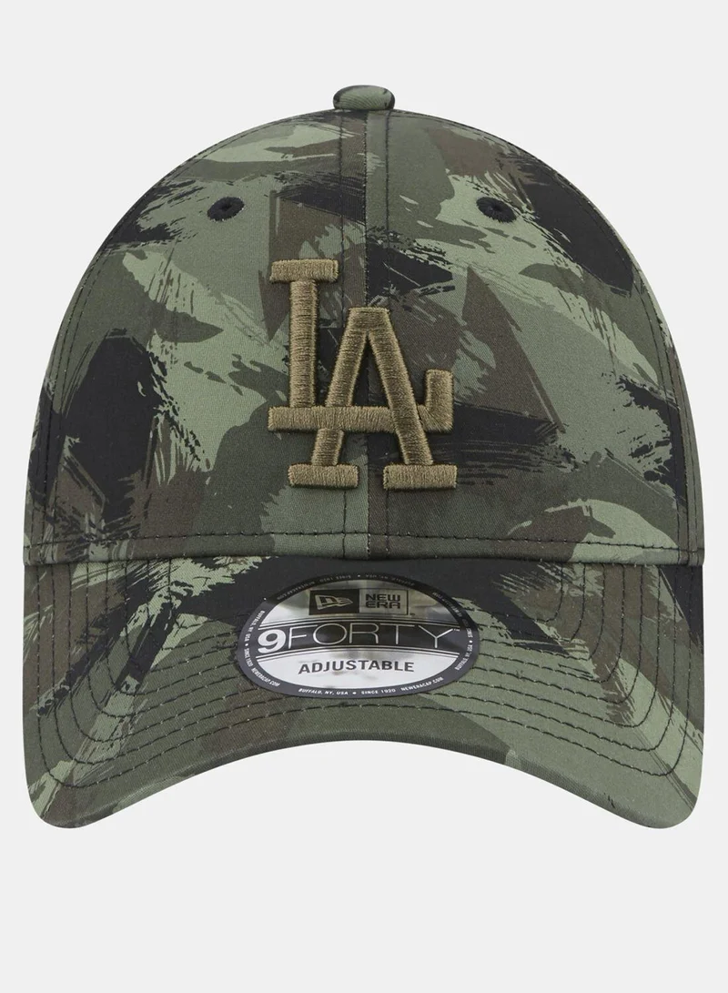 NEW ERA Men's Painted Allover Print 9FORTY Los Angeles Dodgers Cap