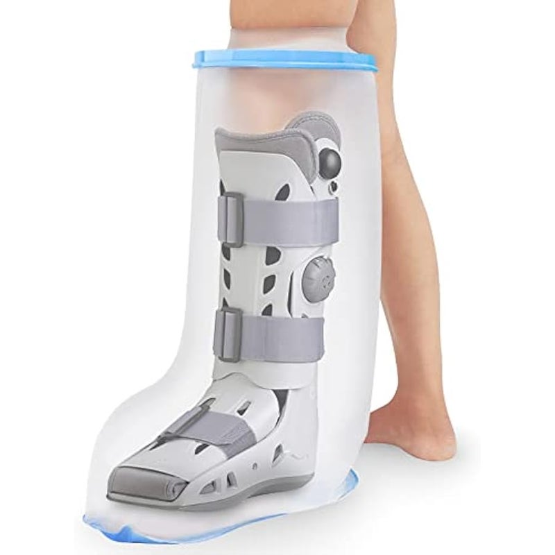 Arabest Waterproof Extra Wide Leg Cast Cover for Shower Adults, Extra Large Leg Shower Cover with Non-Slip Bottom, Watertight Foot Protector for Plus Size Adults Surgery Shower Boot - Image 1