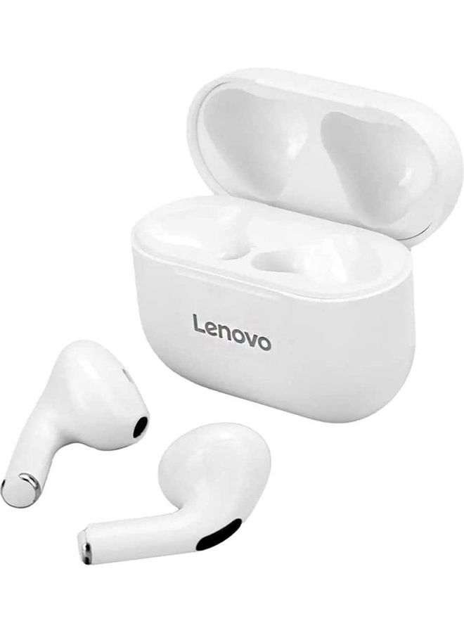 Lenovo LP40 TWS Wireless Earbuds Bluetooth Touch Control Sports Earbuds Android Phone Stereo Headphone - white - Image 4