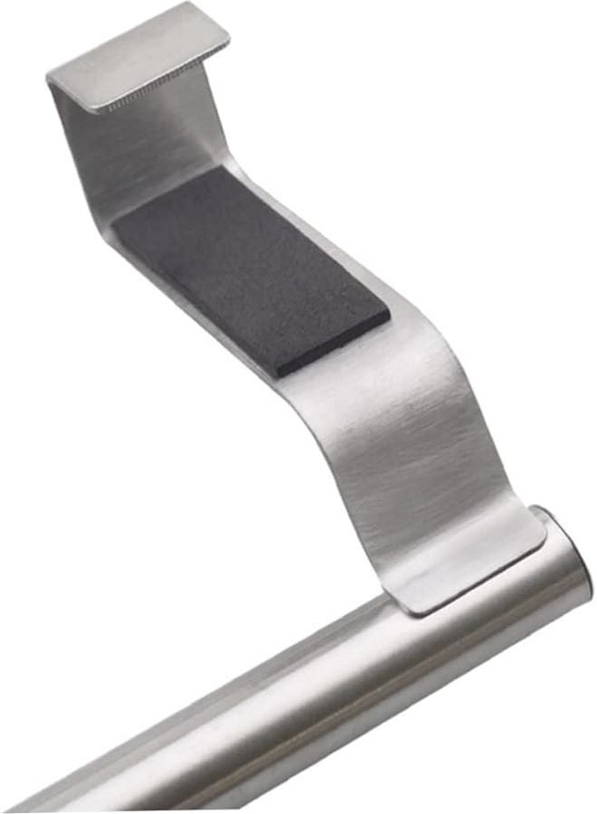 Stainless Steel Over Cabinet Door Towel Rack Single Bar Organizer For Kitchen Bathroom - Image 5