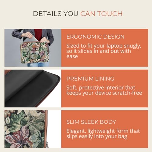 Hamelin Zeus Laptop Sleeve for 15.6 inch Laptops | Laptop Case Cover Pouch | Premium Zipper, Padded Compartment, Waterproof Laptop Hand Bag for Men & Women | Slim & Spacious Laptop Accessory - Image 3