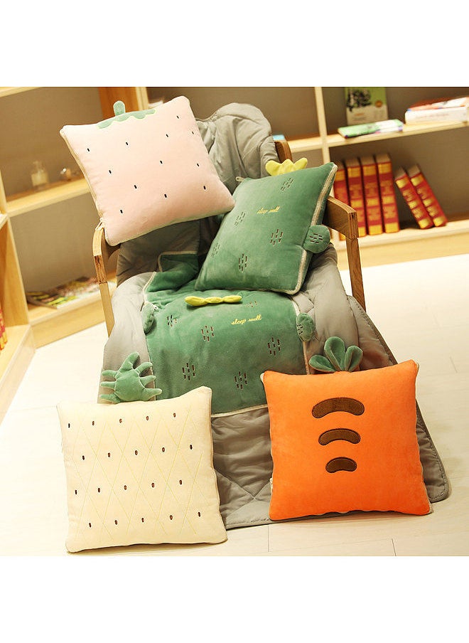 Generic - 2-in-1 Blanket Pillow Foldable Blanket Extend Throw Pillows for Home Office Car Safa - Image 1