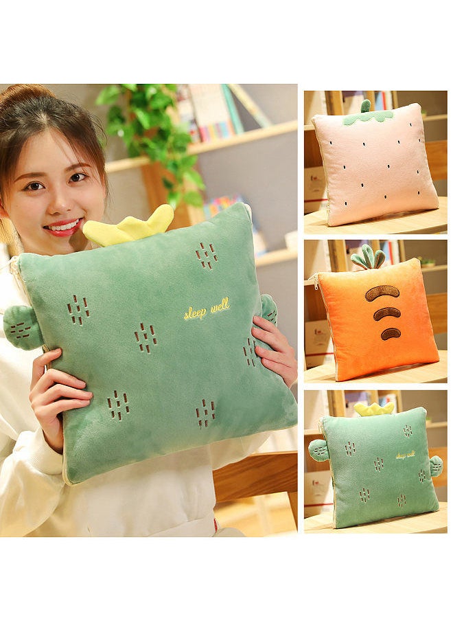 Generic - 2-in-1 Blanket Pillow Foldable Blanket Extend Throw Pillows for Home Office Car Safa - Image 1