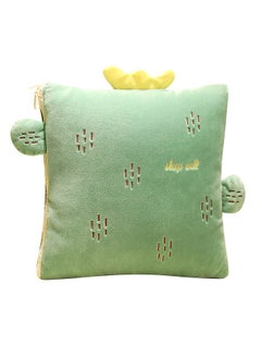 2-in-1 Blanket Pillow Foldable Blanket Extend Throw Pillows for Home Office Car Safa