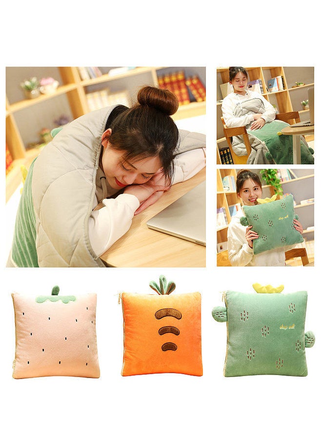 Generic - 2-in-1 Blanket Pillow Foldable Blanket Extend Throw Pillows for Home Office Car Safa - Image 1