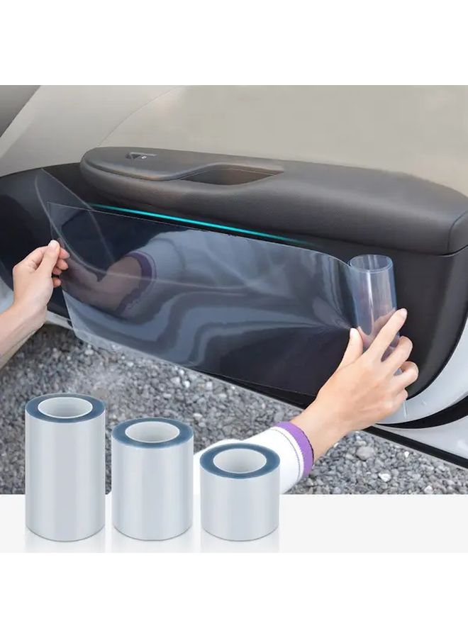 1 Roll Transparent Scratch Resistant Car Paint Protective Film Door Edge Protection Sticker - Image 2