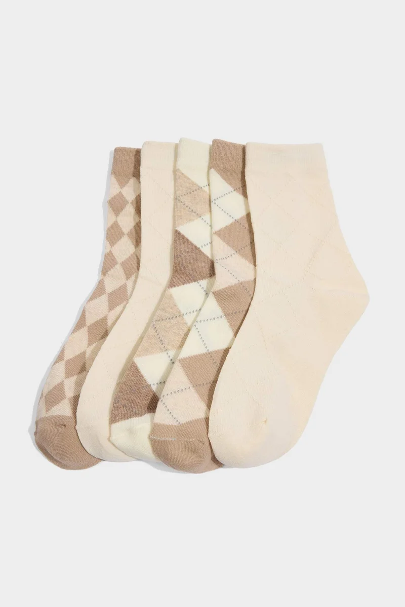 ديفاكتو Woman 5 Piece Cotton Long Socks