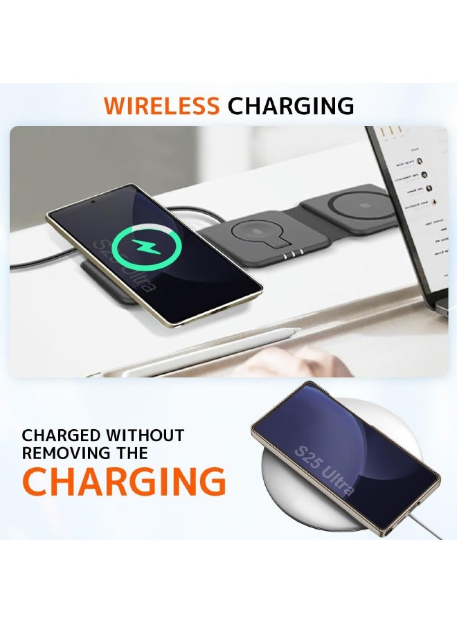 GKK Samsung Galaxy S25 Ultra Case with Kickstand, 3-Way Stand Slim Case for Samsung S25 Ultra, Anti-Drop Shockproof, Anti-Yellowing, Anti-Scratch Thin Case Cover for Galaxy S25 Ultra 6.9 inch, Titanium Gray  - Image 5