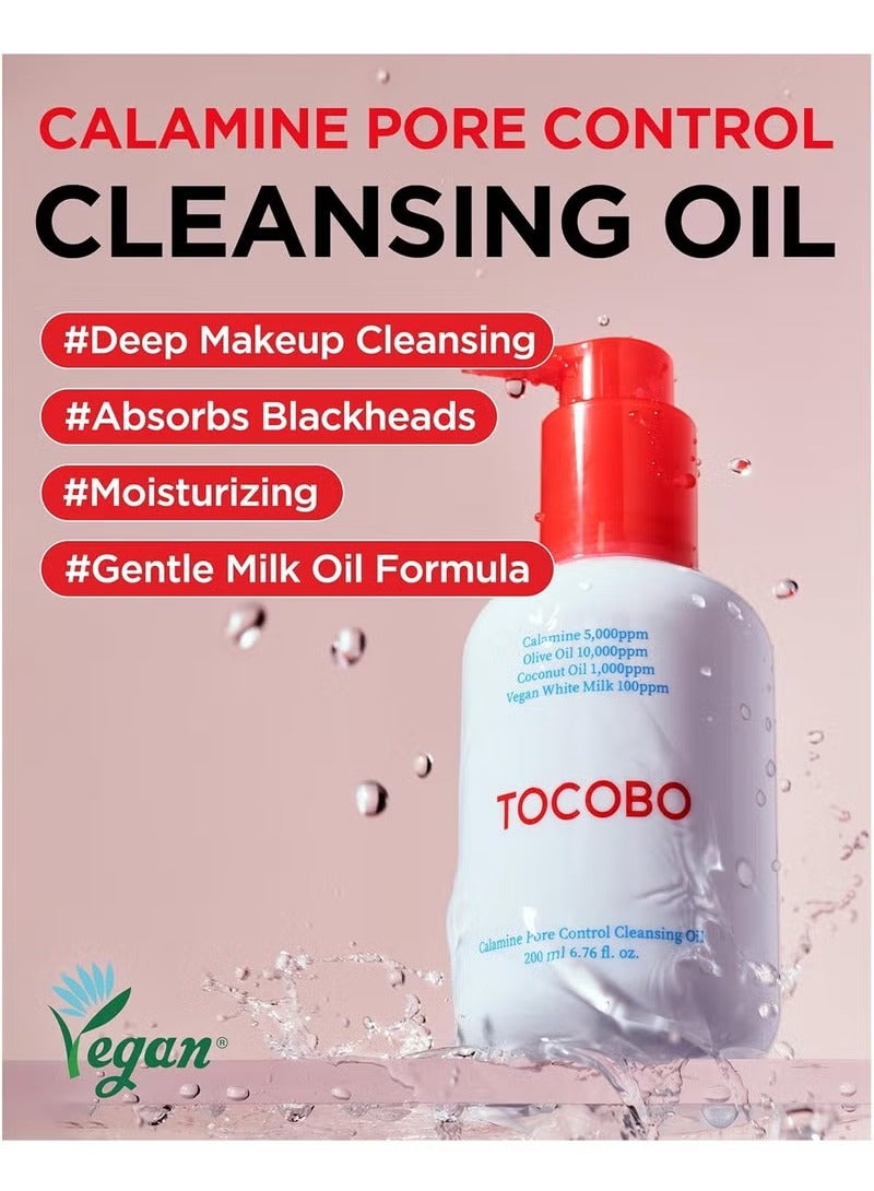 Tocobo Calamine Pore Control Cleansing Oil 200ml / 6.76 fl oz | Blackheads, Make-up Cleansing, Pore Care, Deep Cleansing, mothers day - Image 2