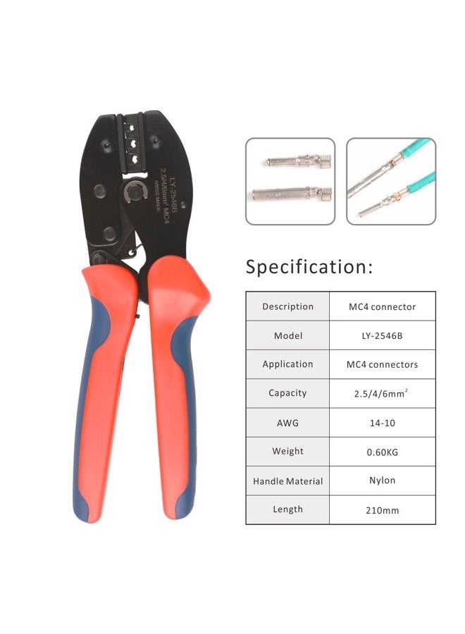 IWISS Solar Connector Crimping Tools for AWG14-10 2.5/4/6mm2 Solar Panel PV Cable - Image 2