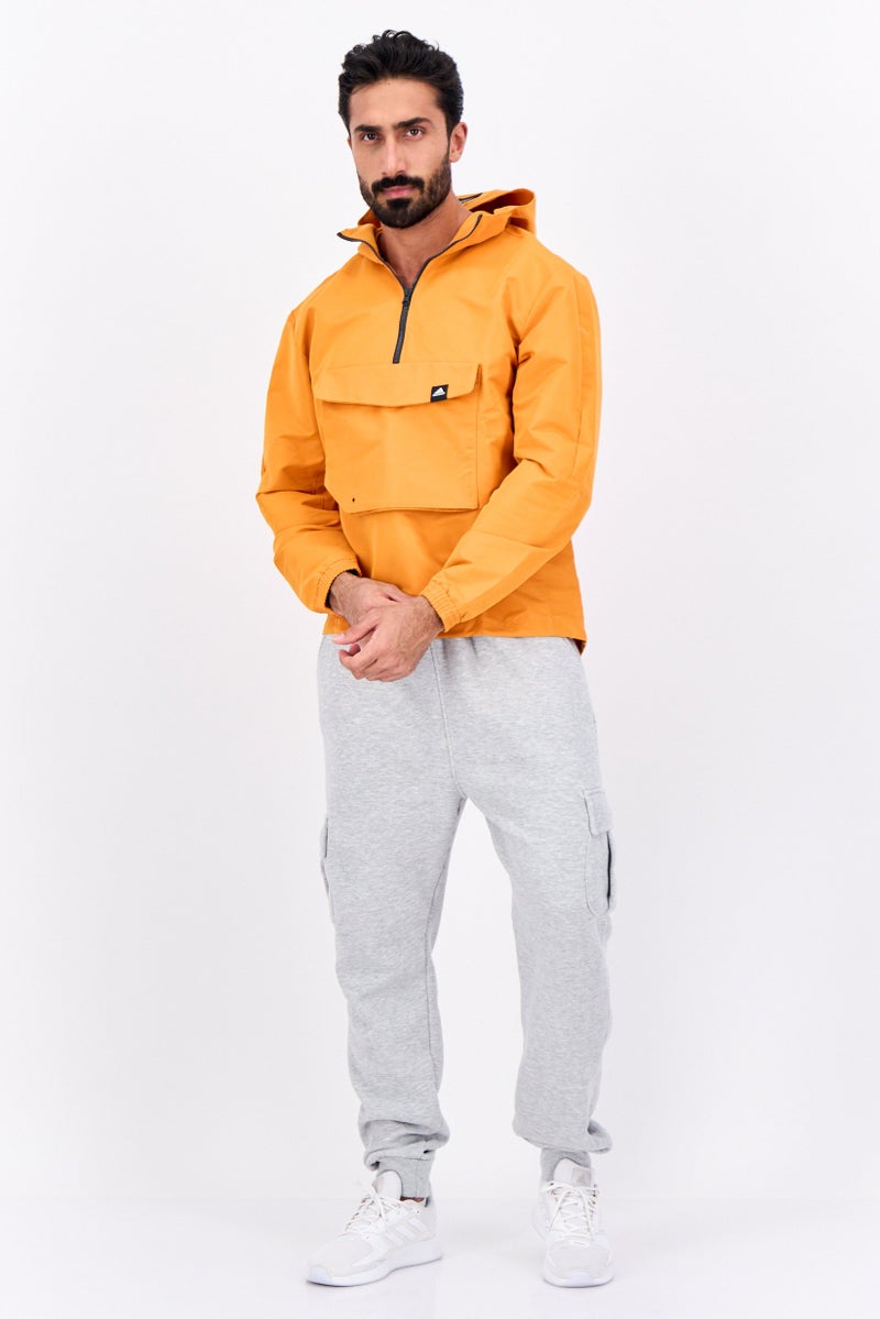 ADE' Men Sportswear Fit Brand Logo Outdoor Jacket, Orange - Image 4