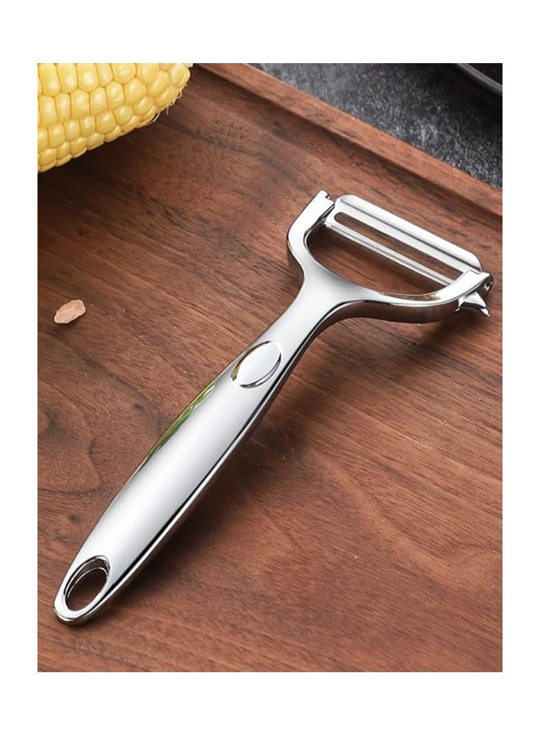 Potato Peeler Y Shape Vegetable Peeler, Kitchen Premium Ultra Sharp Fruit Peeler with Stainless Steel Sharp Blade for Carrots, Potatoes, Oranges, Citrus  - Image 4