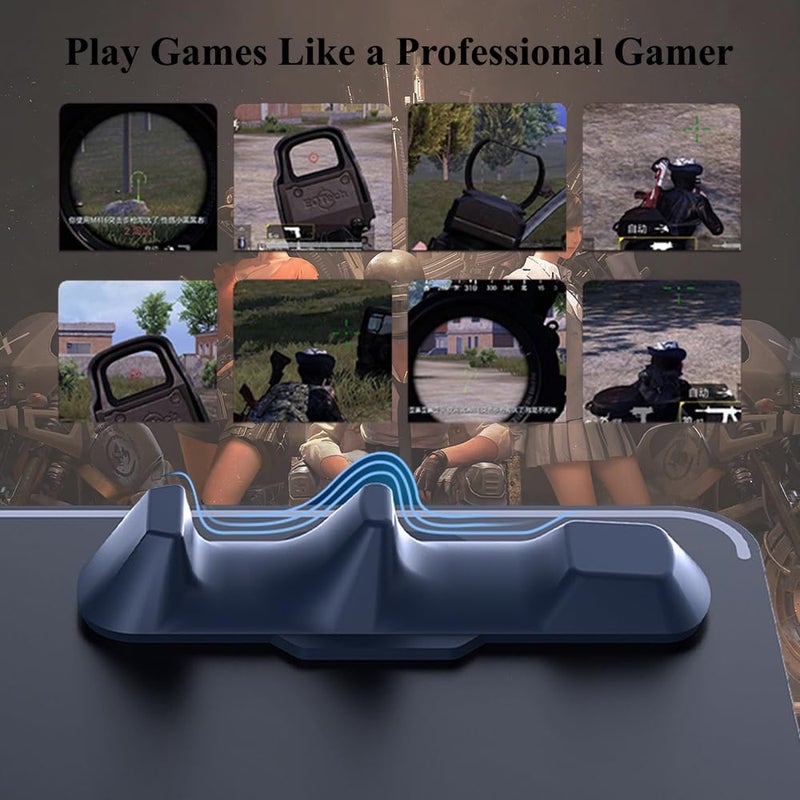 PXIRQ Gaming Handle for iPad, [Washable & Reusable] Anti-Slip Silicone Gamepad Grip, Multi-Finger Triggers Operation Tablet Game Controller for PUBG/Knives Out/Rules of Survival - Image 4
