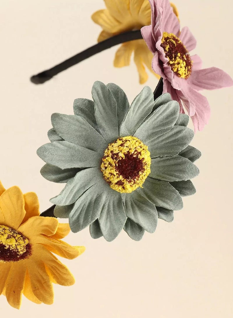 Toddler Girls Flower Decor Hair Hoop  - Image 3