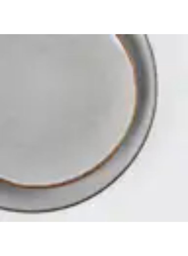 Famiware Ocean Series 12 Pieces Dinnerware Set, Round, Grey - Image 4