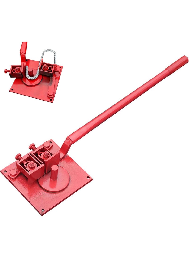 Emerald Multifuntional Bar Bending Tool Manual Steel Bar Bender, 210° Large Angle Bending, Adjustable Heavy Duty Bender, Portable Deformed Rod Folding Machine for DIY Projects Iron Bending - Image 2