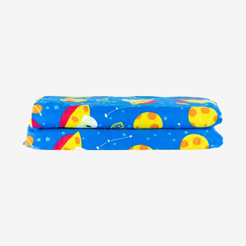 KinderMat KinderMat Sheets - Full Nap Mat Washable Cover - Space Time - Regular  47"" x 22""  Great for Daycare & Family Households  - Image 2