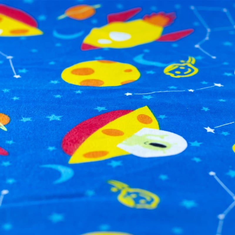 KinderMat KinderMat Sheets - Full Nap Mat Washable Cover - Space Time - Regular  47"" x 22""  Great for Daycare & Family Households  - Image 4