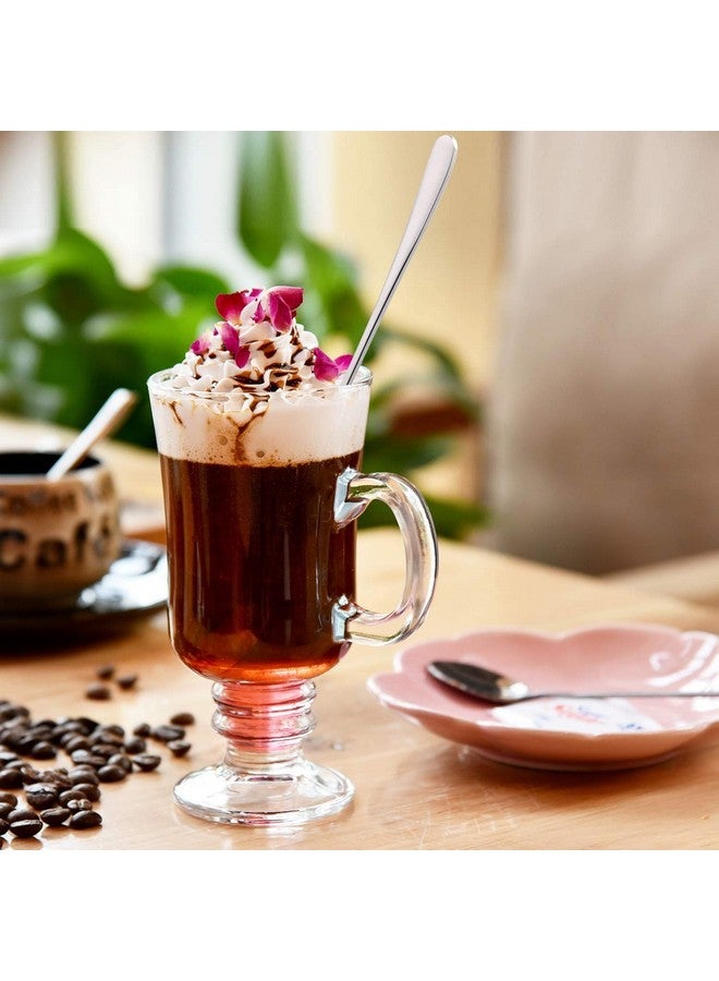 Appeasy Long Handle Spoons (Set of 4 Pcs) Food Grade, Long Handle Spoon for Milkshake, Ice Cream, iced Coffee, iced Tea, and Other Desserts - Stainless Steel Size - 20 cm - Image 3