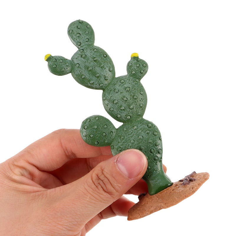 5pcs Mini Artificial Plants Fake Realistic Cactus Figurines Tiny Faux Greenery Table Centerpieces Faux Cactus Decorations For Office Home Decor Desktop Shelf Display - Image 3