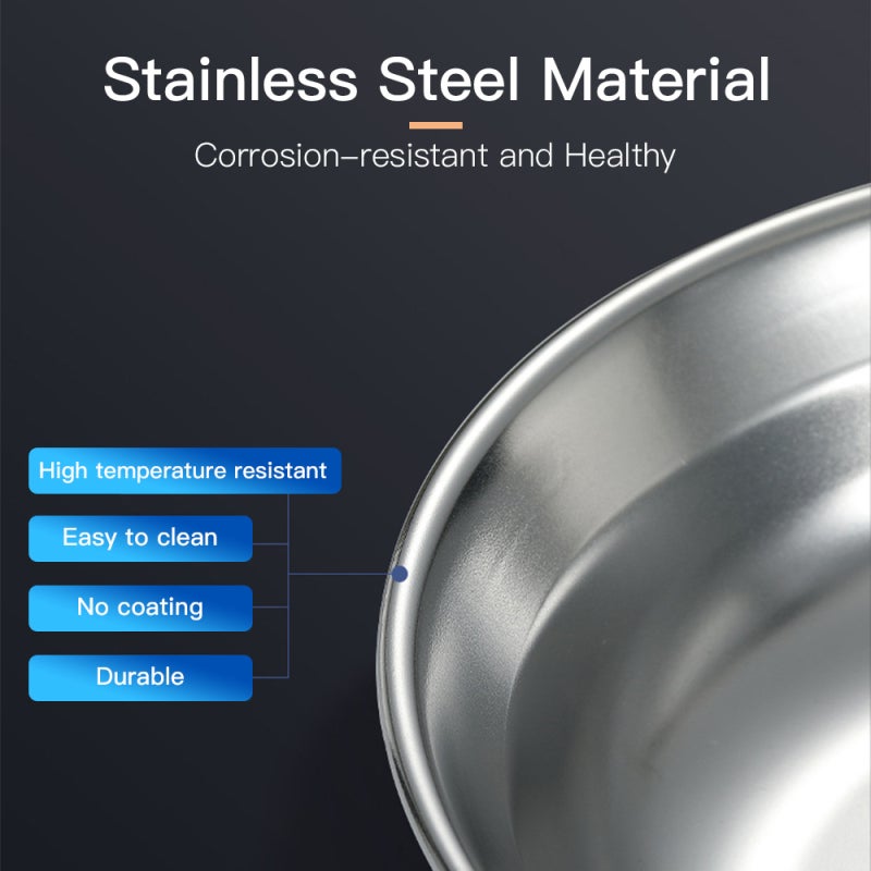 Stainless Steel Cookware 8pcs Set Anti-Rust - Easy To Clean Stackable Bowls for Outdoor Camping Picnic Hiking Dining - Image 4
