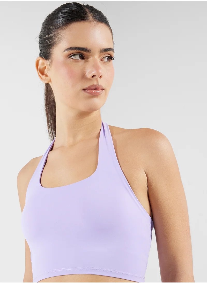 فورورد Halter Neck Ruched Back Sports Bra