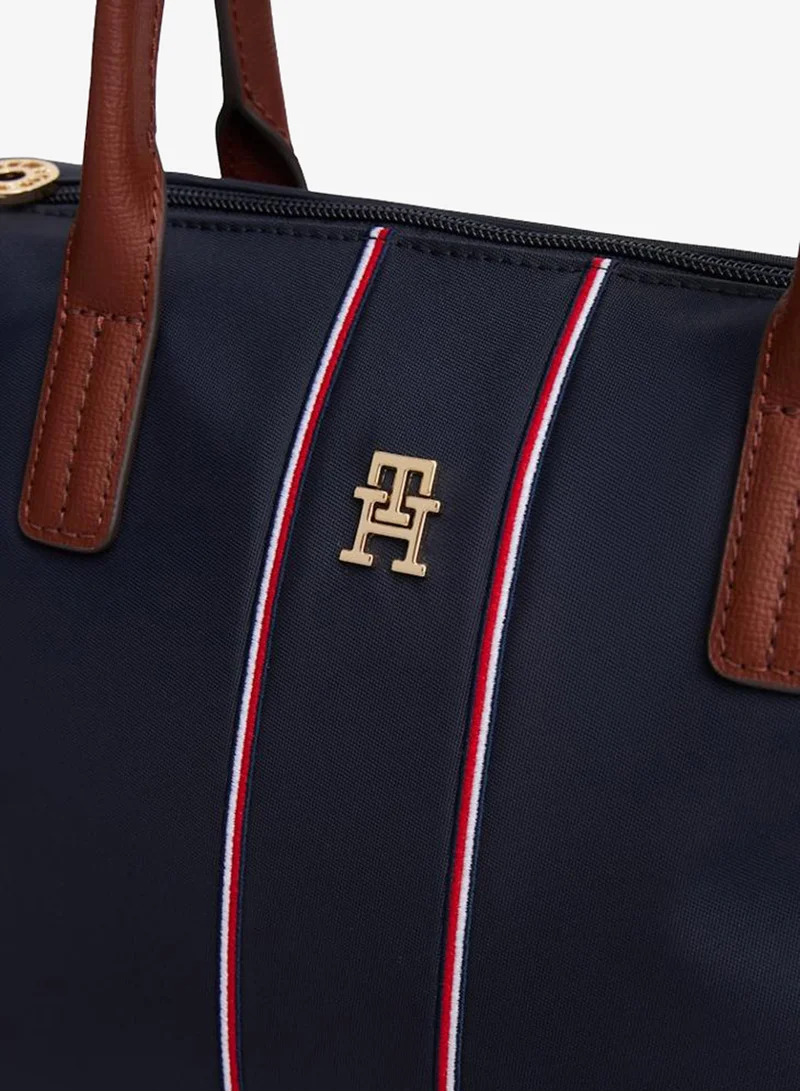 Tommy Hilfiger BLUE Signature Tape Tote Bag for Women | Best Price UAE