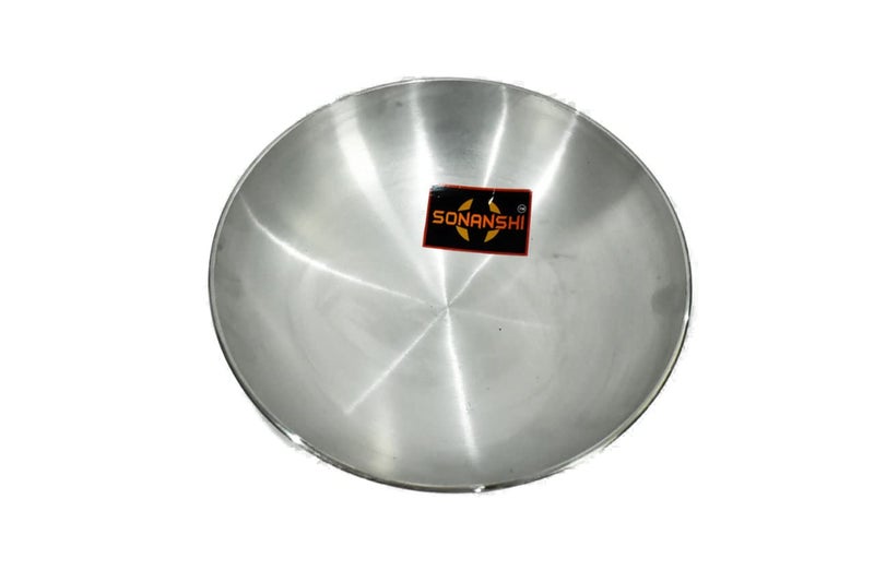 Sonanshi Sonanshi Aluminium Kadai/Frying Pan for Cooking, Aluminium Fry Kadhai/Pan for Kitchen (Without Handle) (12 Inch)  - Image 3