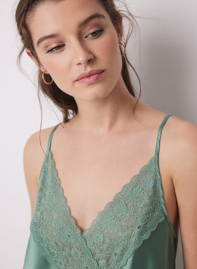 women'secret Satin And Lace Pajamas  - Image 2