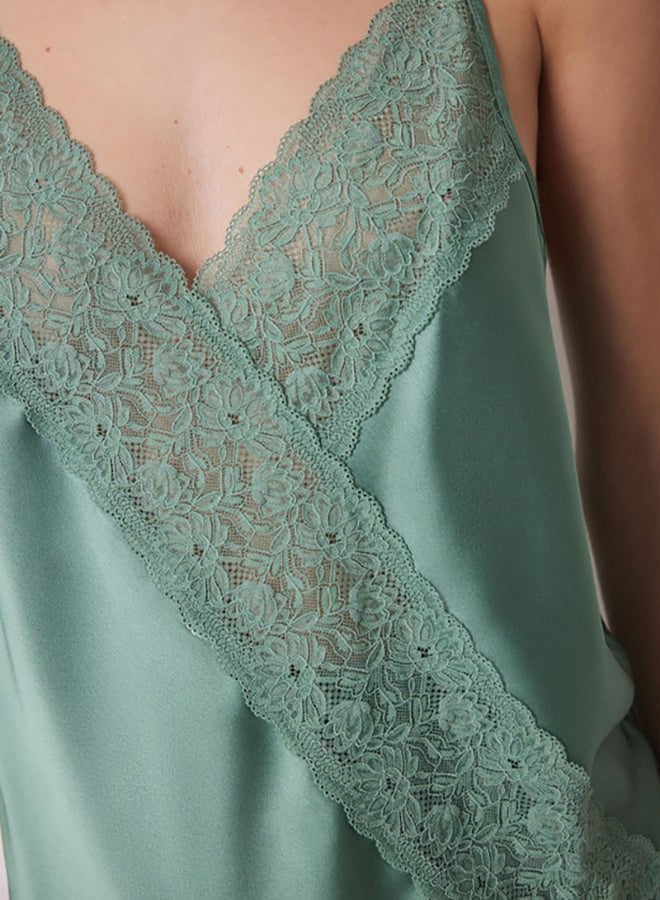 women'secret Satin And Lace Pajamas  - Image 4