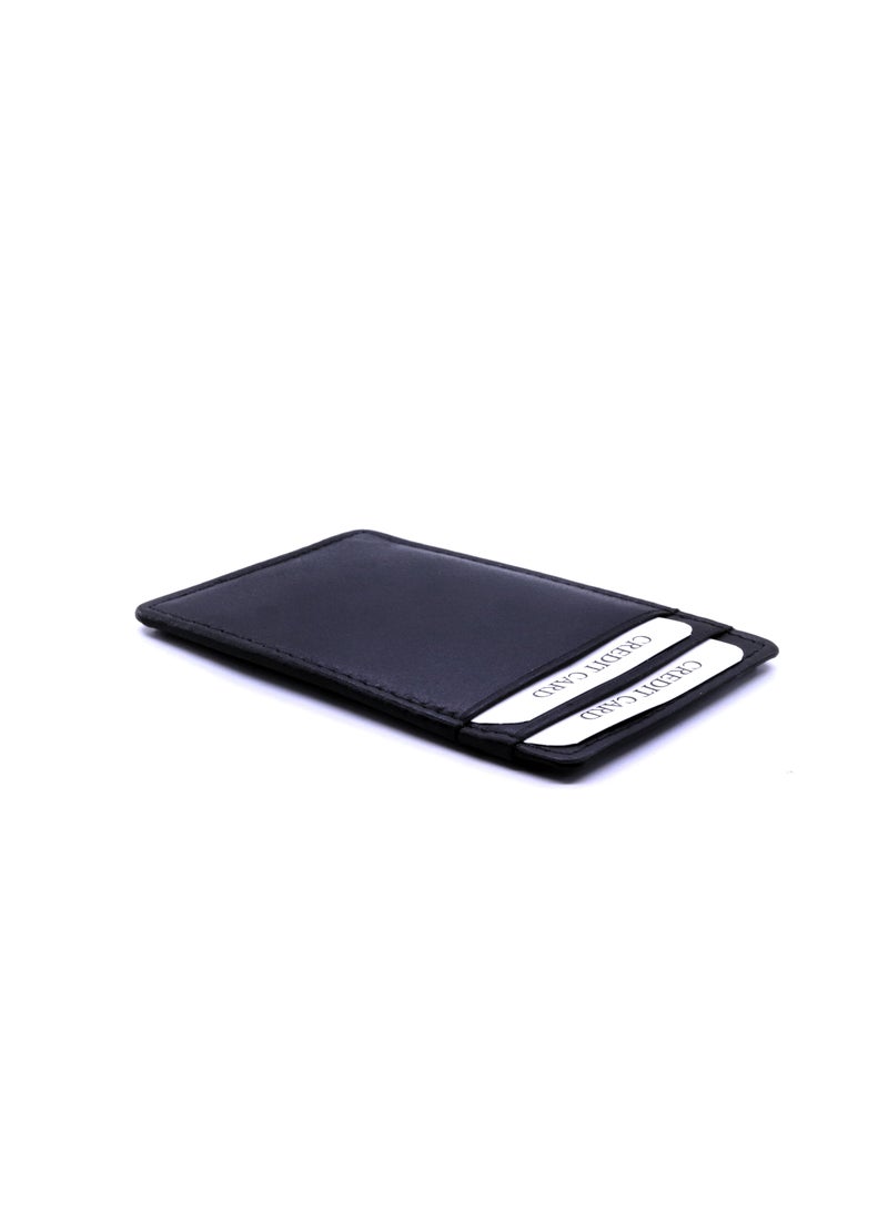 اجيرت حامل بطاقات عمل من الجلد الطبيعي  بتصميم رأسي - Image 3