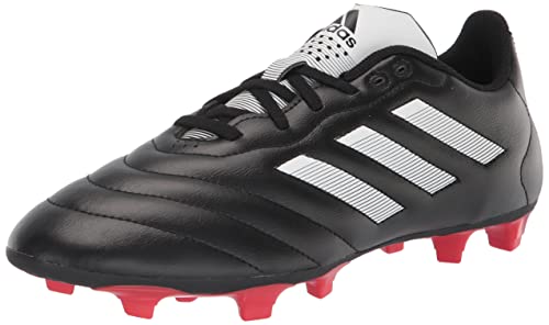 adidas Unisex Goletto Firm Ground Soccer Shoe, Core Black/White/Red, 9 US Men - Image 1