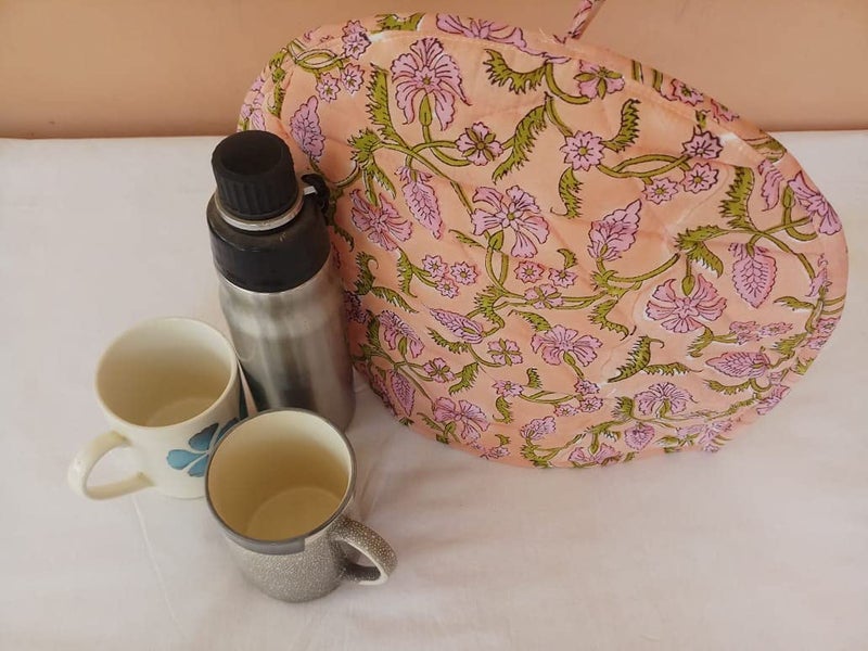 Malan Bai Mandala Tea Cozy Cover malati Hand Block Winter Tea Cozy Cotton Tea Kettle Warmer Pot Cover Hot Coffee Cover Handamde Kitchen Décor Brand: Malan Bai - Image 1
