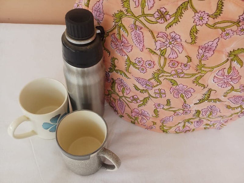 Malan Bai Mandala Tea Cozy Cover malati Hand Block Winter Tea Cozy Cotton Tea Kettle Warmer Pot Cover Hot Coffee Cover Handamde Kitchen Décor Brand: Malan Bai - Image 2