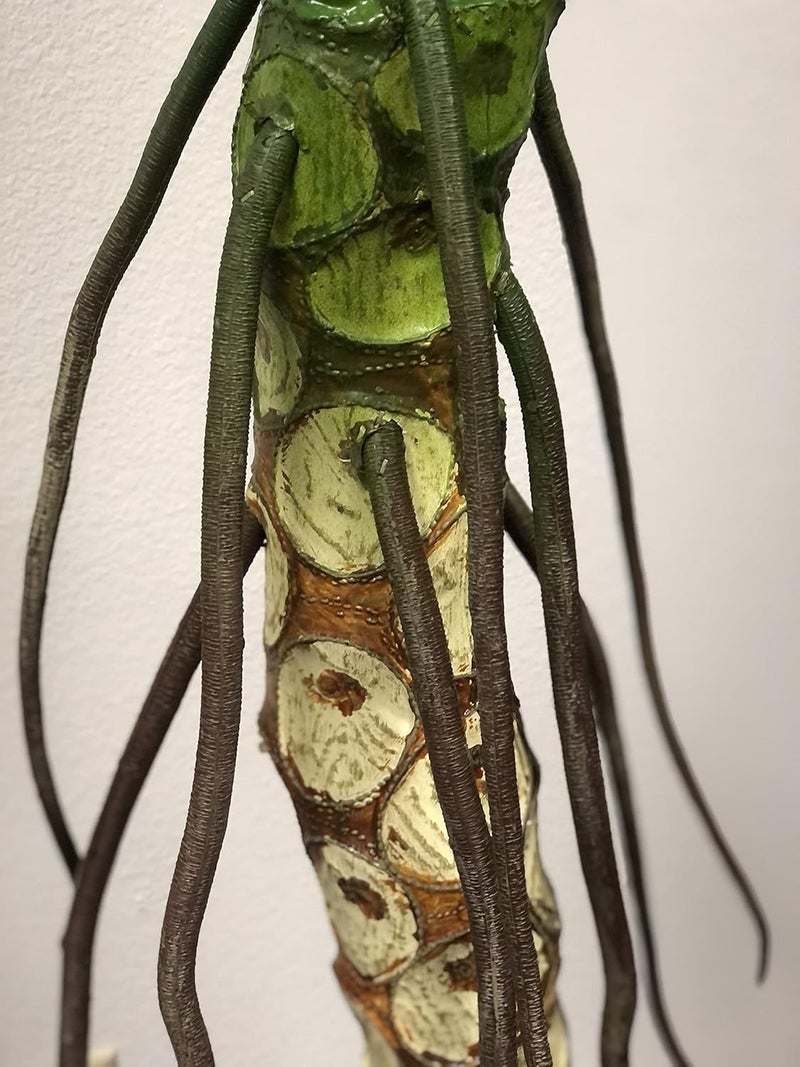 AMERIQUE Exotic and Rare 7 Tropical Philodendron Schott Arecaceae Tree Artificial Silk Plant with UV Protection with Nursery Plastic Pot Feel Real Technology Super Quality 7 Feet Green - Image 2