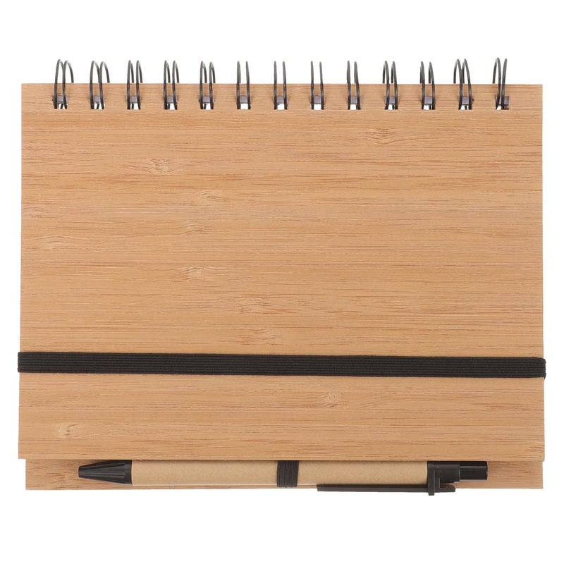 BCOATH Cover Spiral Notebook Compact Notepad Small Memo Pads Portable Journal for Office and School Note Taking - Image 1