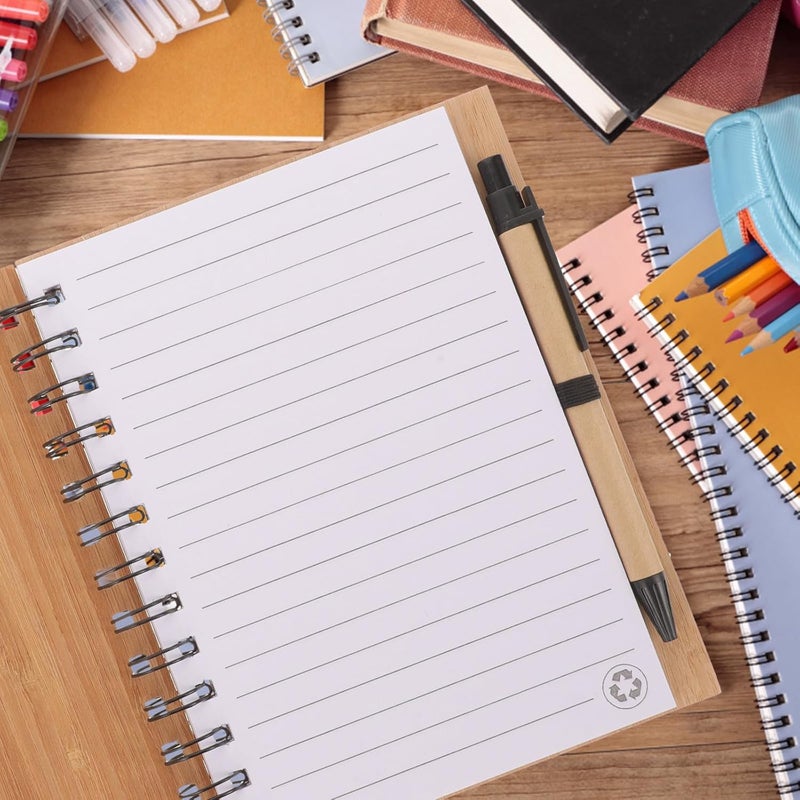 BCOATH Cover Spiral Notebook Compact Notepad Small Memo Pads Portable Journal for Office and School Note Taking - Image 5