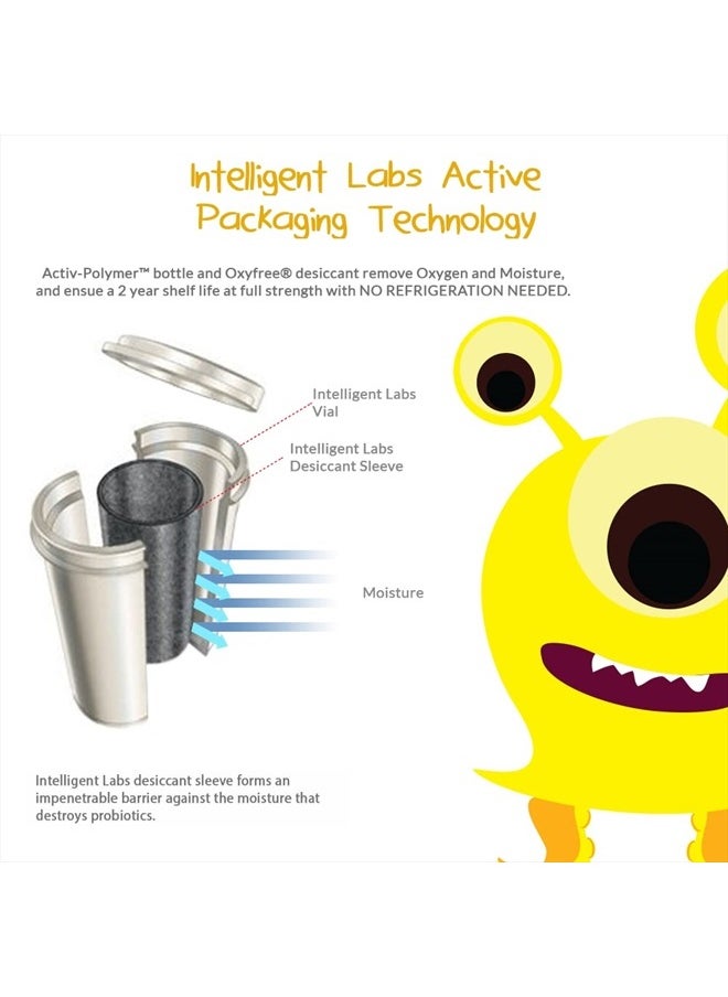 Intelligent Labs 6 Billion CFU Kids/Children's Probiotics with Prebiotics, Sunfiber and FOS, for 10x More Effectiveness, One A Day Great Taste Chewable Probiotic, 60-Day Supply, Third-Party Verified  - Image 5