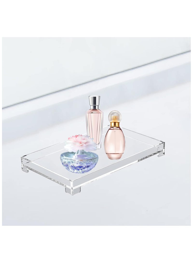 TPGP Vanity Tray – Medium Clear Acrylic Rectangle Decorative Catchall Organizer for Storage and Display - Image 3