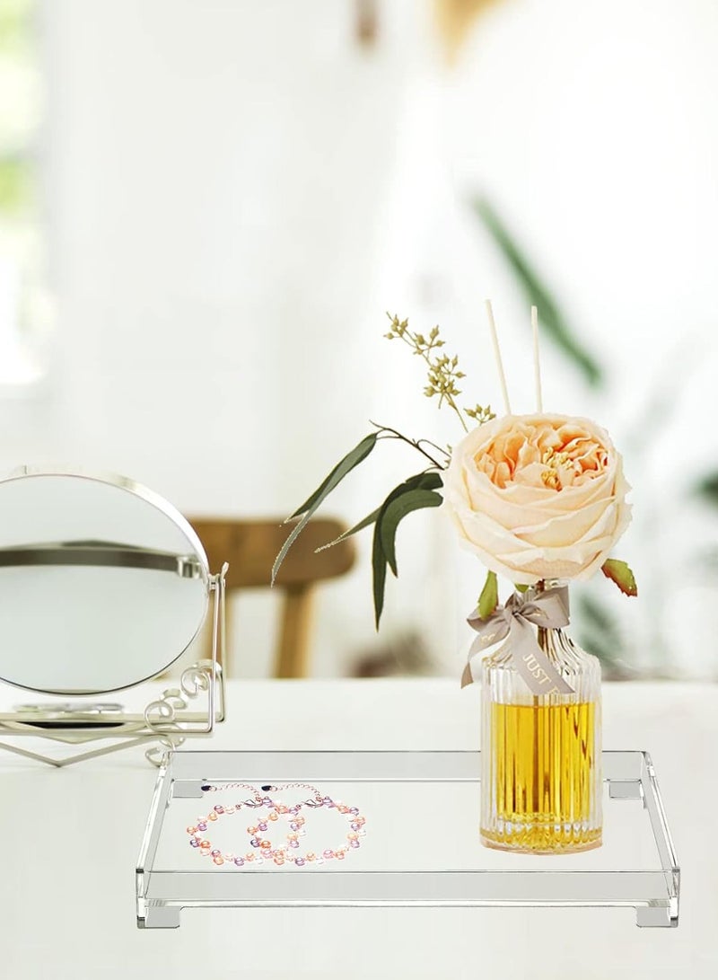 TPGP Vanity Tray – Medium Clear Acrylic Rectangle Decorative Catchall Organizer for Storage and Display - Image 2