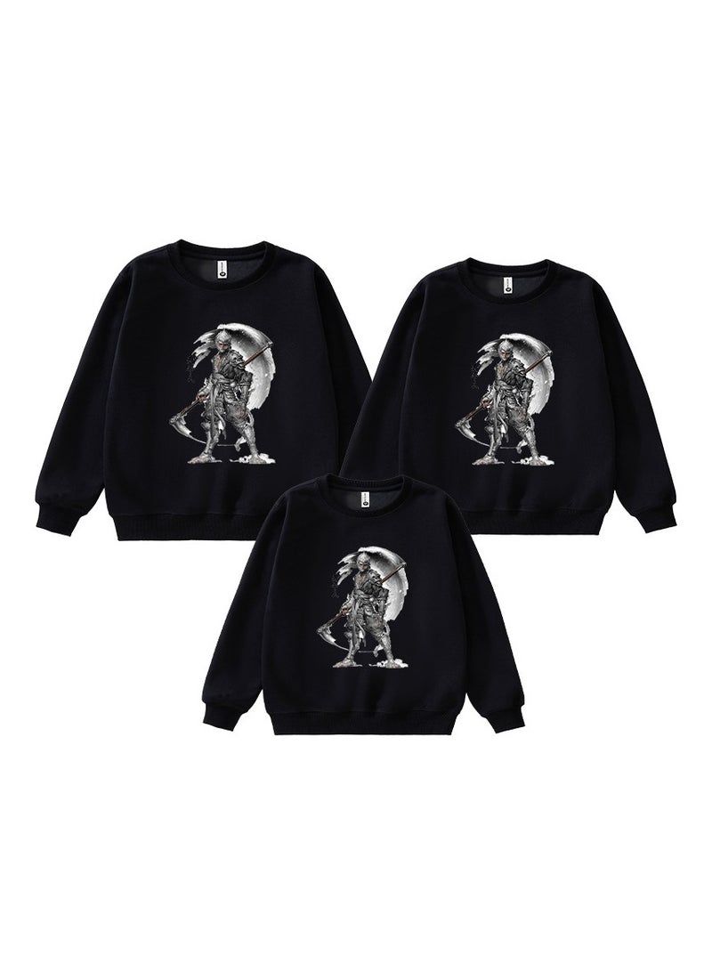 MQD Black Myth Wukong Printed Parent Child Hoodie 