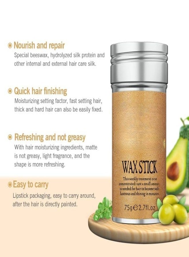 Senvox Hair Styling Wax Stick for Women & Men | Hair Setting Tamer Stick For Broken Hair, Non-Greasy, Frizzy Baby Hair, Smoothing Flyaways Hair & Taming Edge (75g) (Pack Of 1) - Image 3