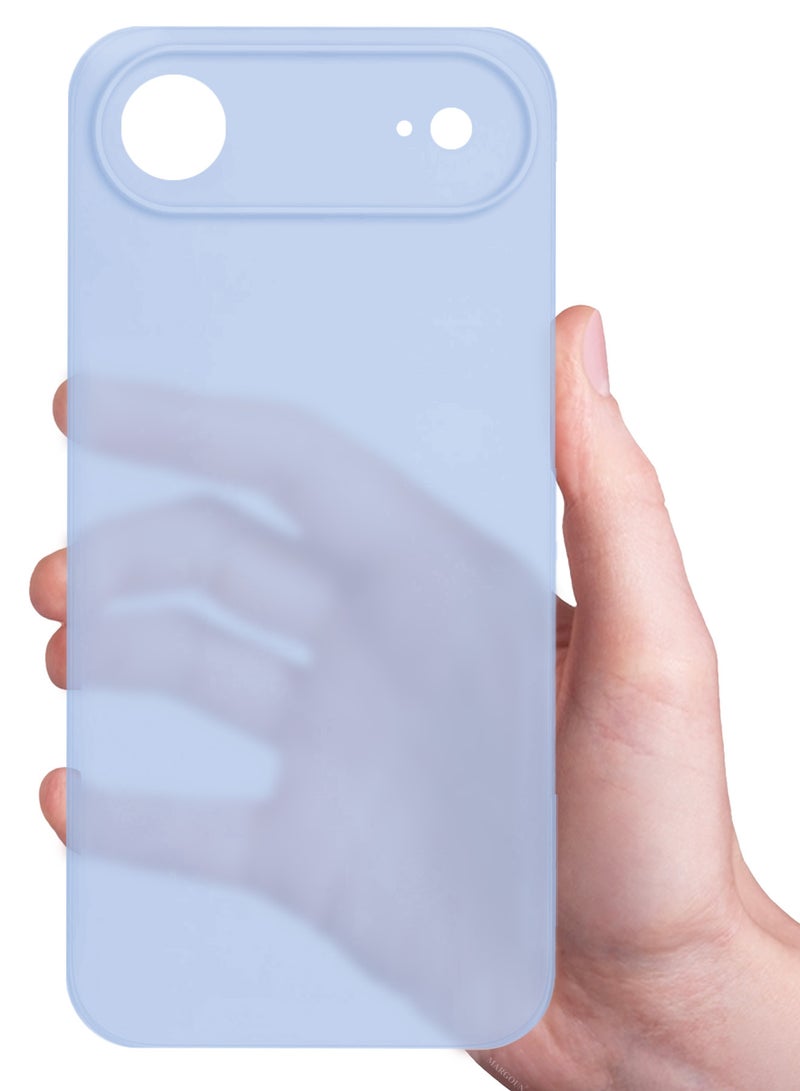 CATANES Air Skin Frosted Matte Case for iPhone 17 Air - Stylish Ultra Slim Back Cover - Light Blue - Image 4