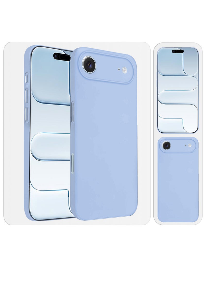 CATANES Air Skin Frosted Matte Case for iPhone 17 Air - Stylish Ultra Slim Back Cover - Light Blue - Image 3